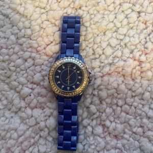 Blue Jeweled Watch